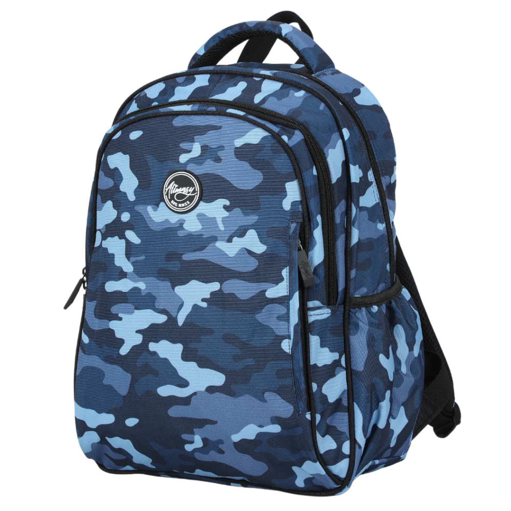 Blue Camouflage Kids Backpack - Midsize - Prepp'd Kids - Alimasy