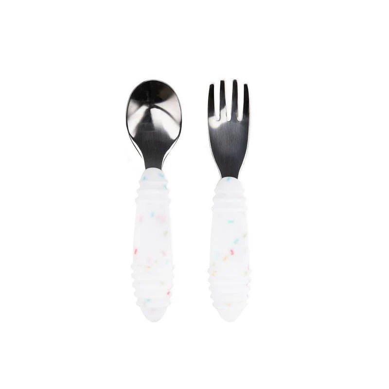 
                      
                        Bumkins Spoon and Fork - Vanilla Sprinkle - Prepp'd Kids - Bumkins
                      
                    