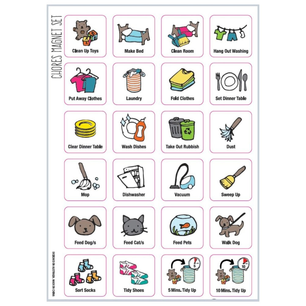 
                      
                        Chore Chart Set (A4) - NEW FONT - Prepp'd Kids - Prepp'd Kids
                      
                    