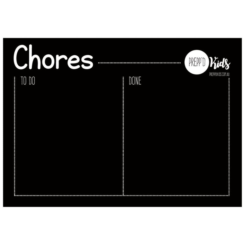 Chore Magnet (A4) - NEW FONT - Prepp'd Kids - Prepp'd Kids