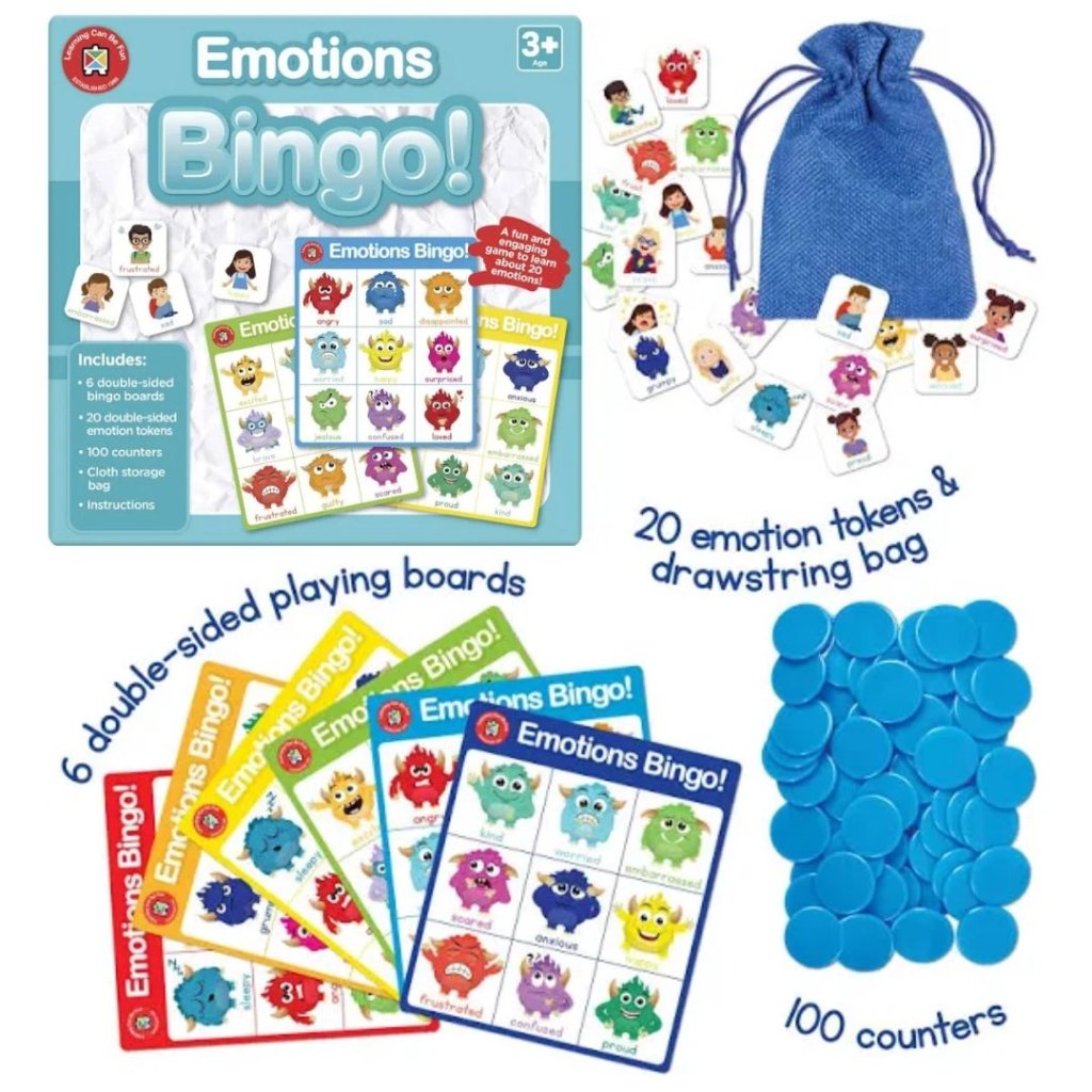 Emotions Bingo Game - Prepp'd Kids - Learning Can Be Fun