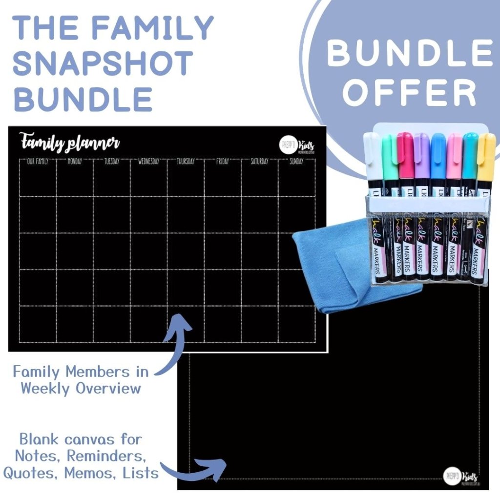 Family Snapshot Bundle (w. Pastel Chalk) - Prepp'd Kids - Prepp'd Kids