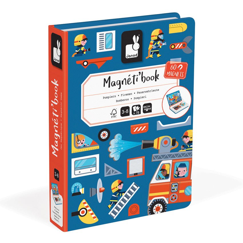 Firefighter Magnetibook - Prepp'd Kids - Janod