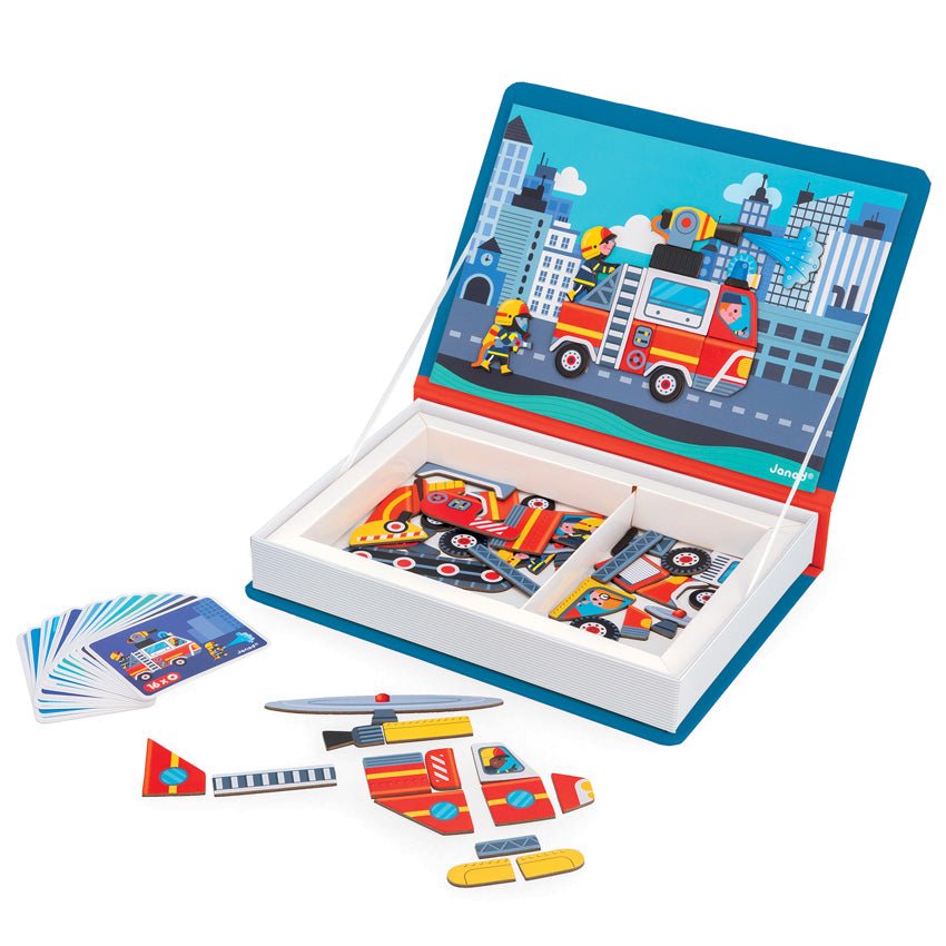 Firefighter Magnetibook - Prepp'd Kids - Janod