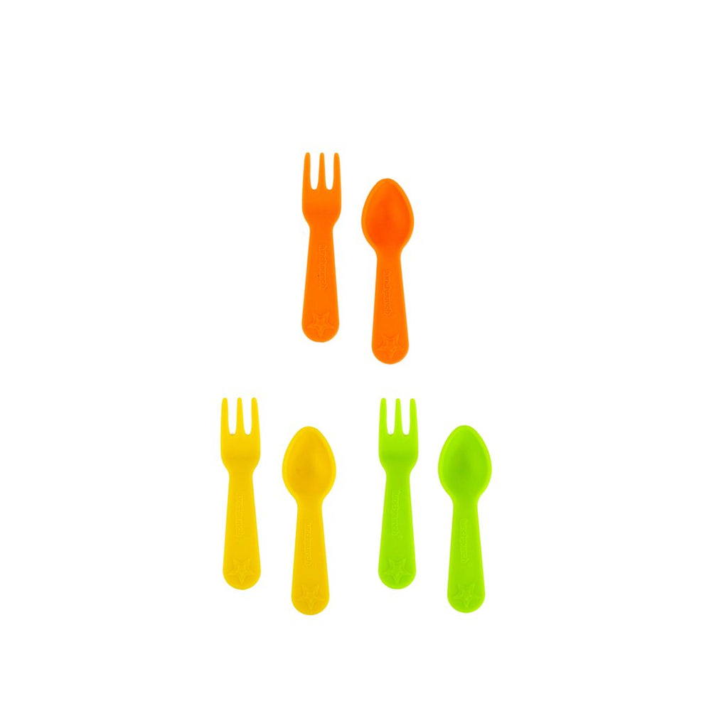 
                  
                    Fork and Spoon Set - Bright - Prepp'd Kids - Lunch Punch
                  
                