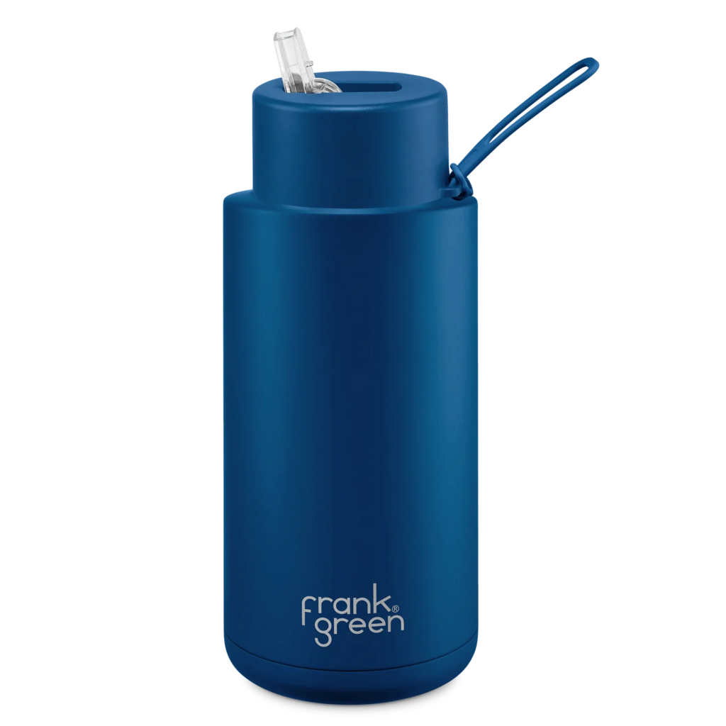 Frank Green Reusable Bottle - Deep Ocean (34oz / 1L) - CLEARANCE STOCK - Prepp'd Kids - Frank Green