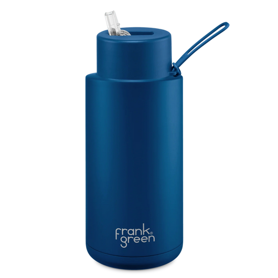 Frank Green Reusable Bottle - Deep Ocean (34oz / 1L) - CLEARANCE STOCK - Prepp'd Kids - Frank Green