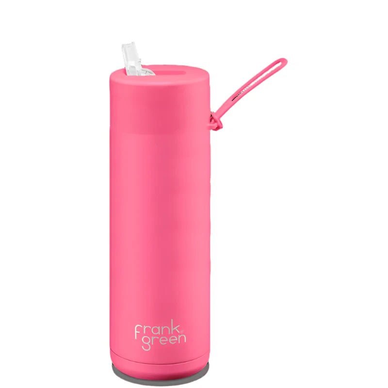 Frank Green Reusable Bottle - Neon Pink (595ml) - Prepp'd Kids - Frank Green