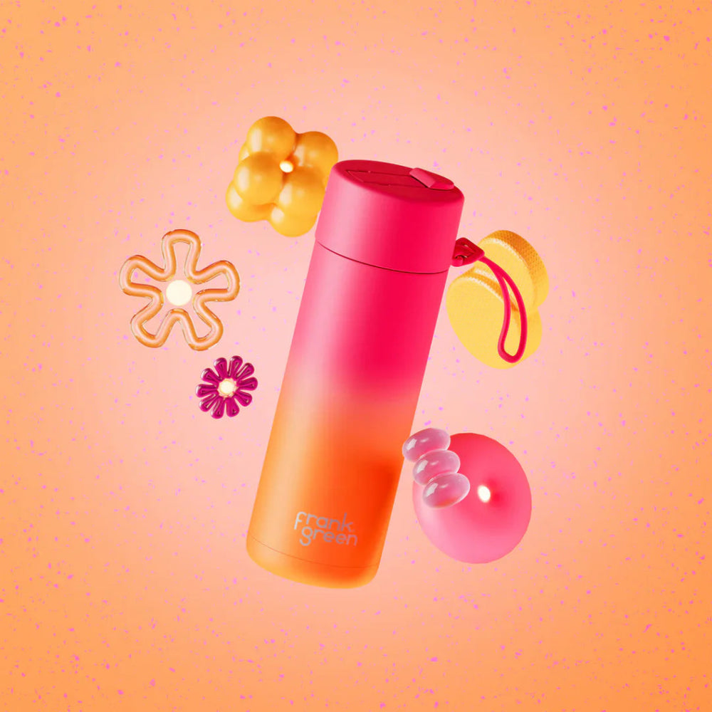 Frank Green Reusable Bottle - Summer Sunset (Gradient 595ml) - Prepp'd Kids - Frank Green