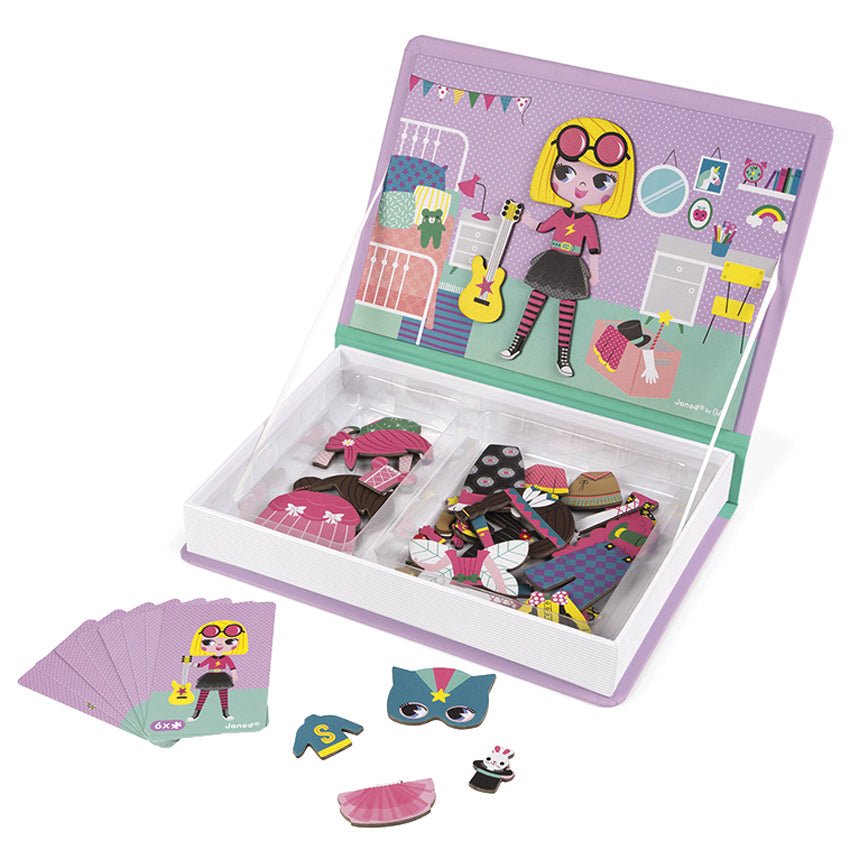 Girls Dress Up Magnetic Book - Prepp'd Kids - Janod