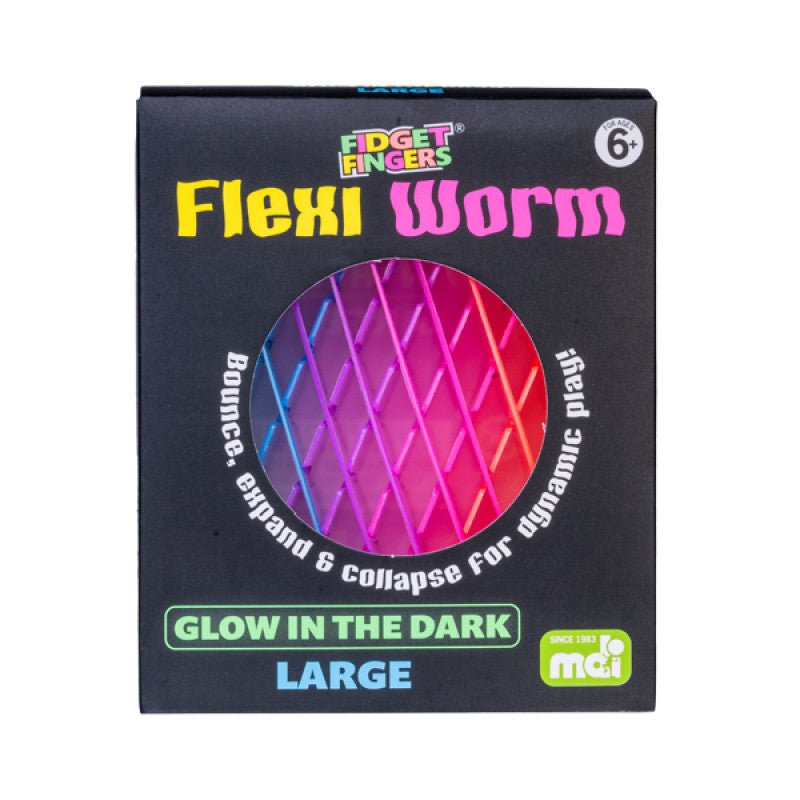 
                      
                        Glow in the Dark Flexi Worm - Large - Prepp'd Kids - Fidget Fingers
                      
                    