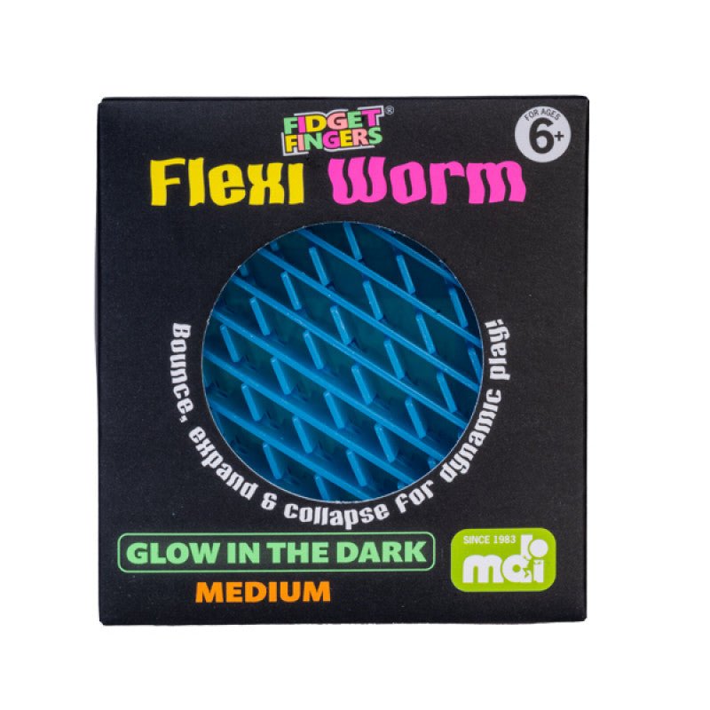 
                      
                        Glow in the Dark Flexi Worm - PRE - ORDER (Due Any Day) - Prepp'd Kids - Smoosho's
                      
                    