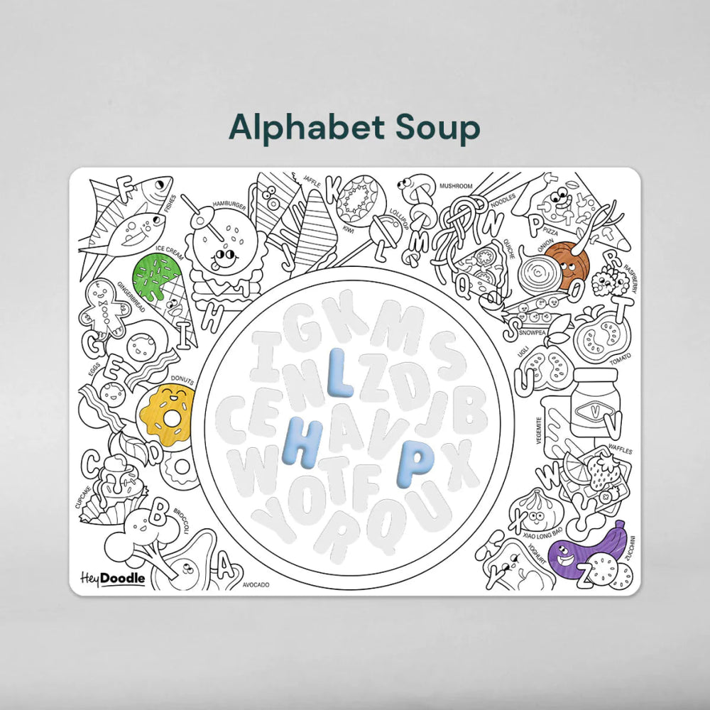 
                  
                    Hey Doodle - Alphabet Soup (Sensory Mat) - Prepp'd Kids - HeyDoodle
                  
                