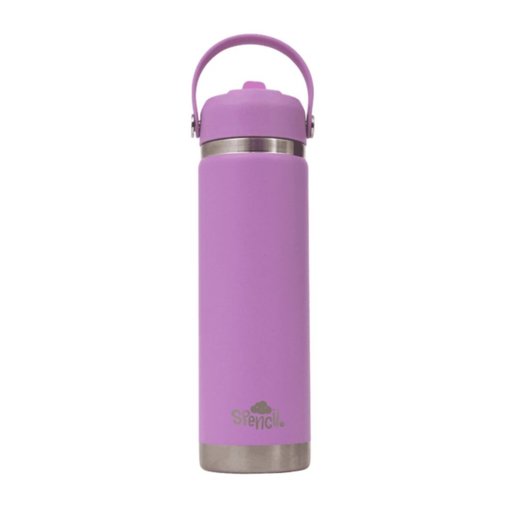 Insulated Drink Bottle (650ml) - Lilac - Prepp'd Kids - Spencil