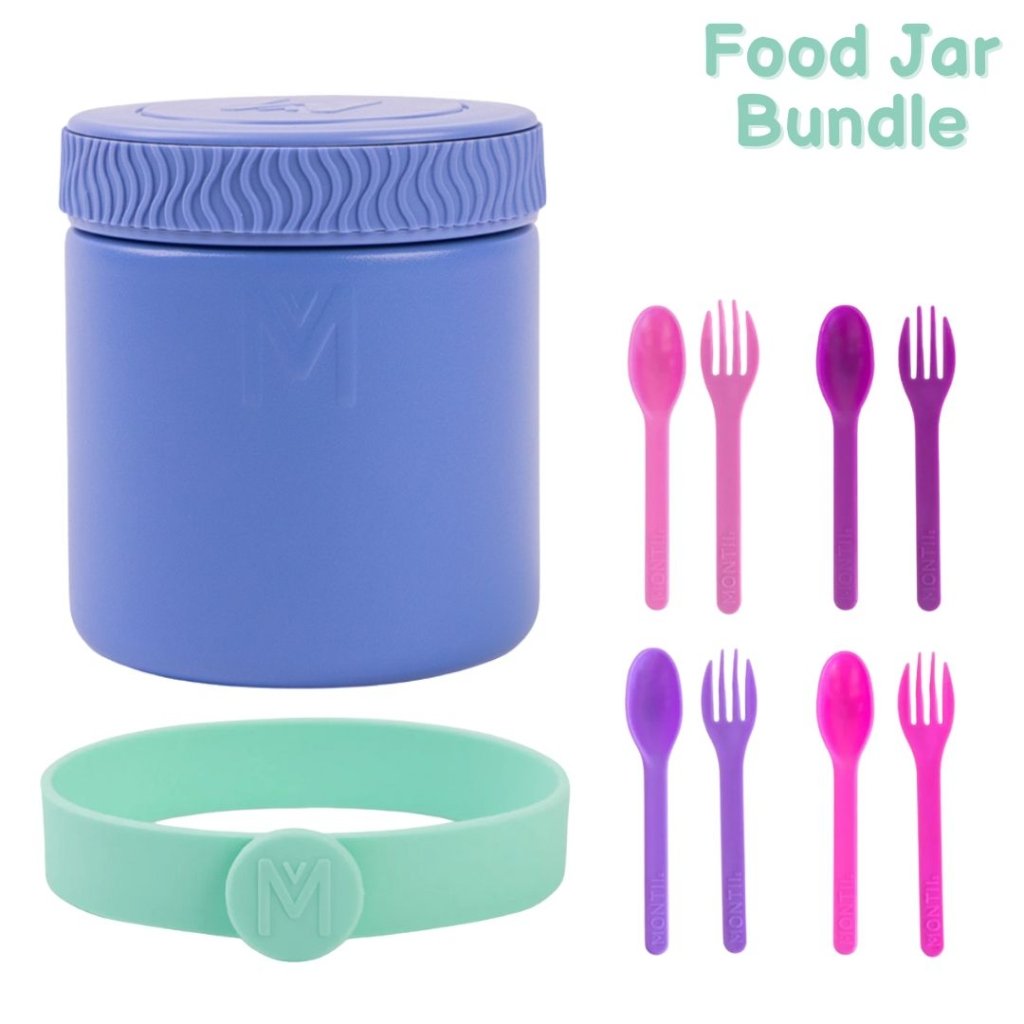 Insulated Food Jar BUNDLE - Splash+Blush - Prepp'd Kids - MontiiCo