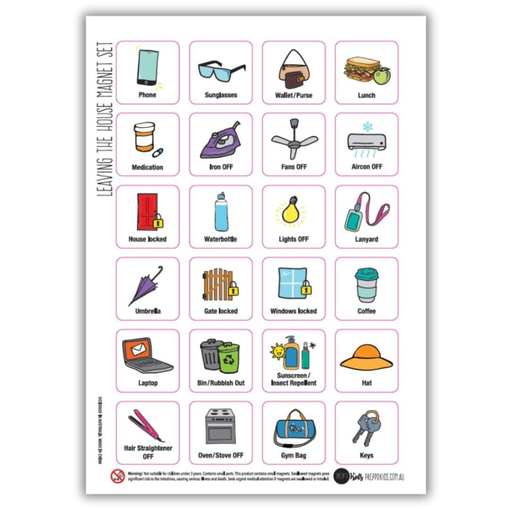 Leaving the House Magnet Set - Prepp'd Kids - Prepp'd Kids
