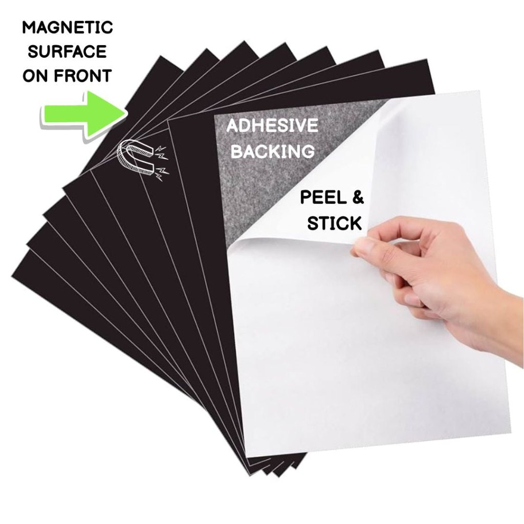 Magnetic Adhesive Sheets – A4 Size (6 x Pieces) - Prepp'd Kids - Prepp'd Kids