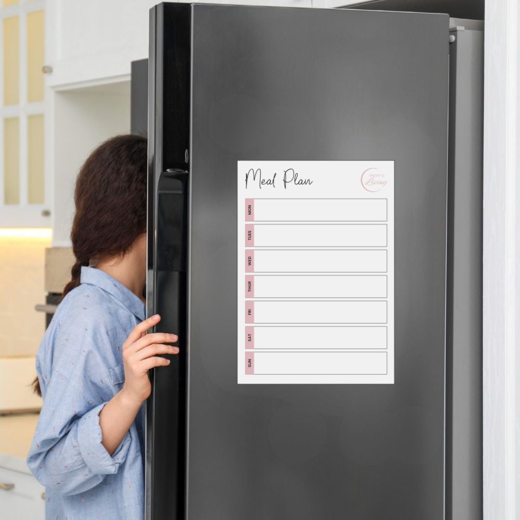 Meal Planner (A4) - Light/Blush - Prepp'd Kids - Prepp'd Kids