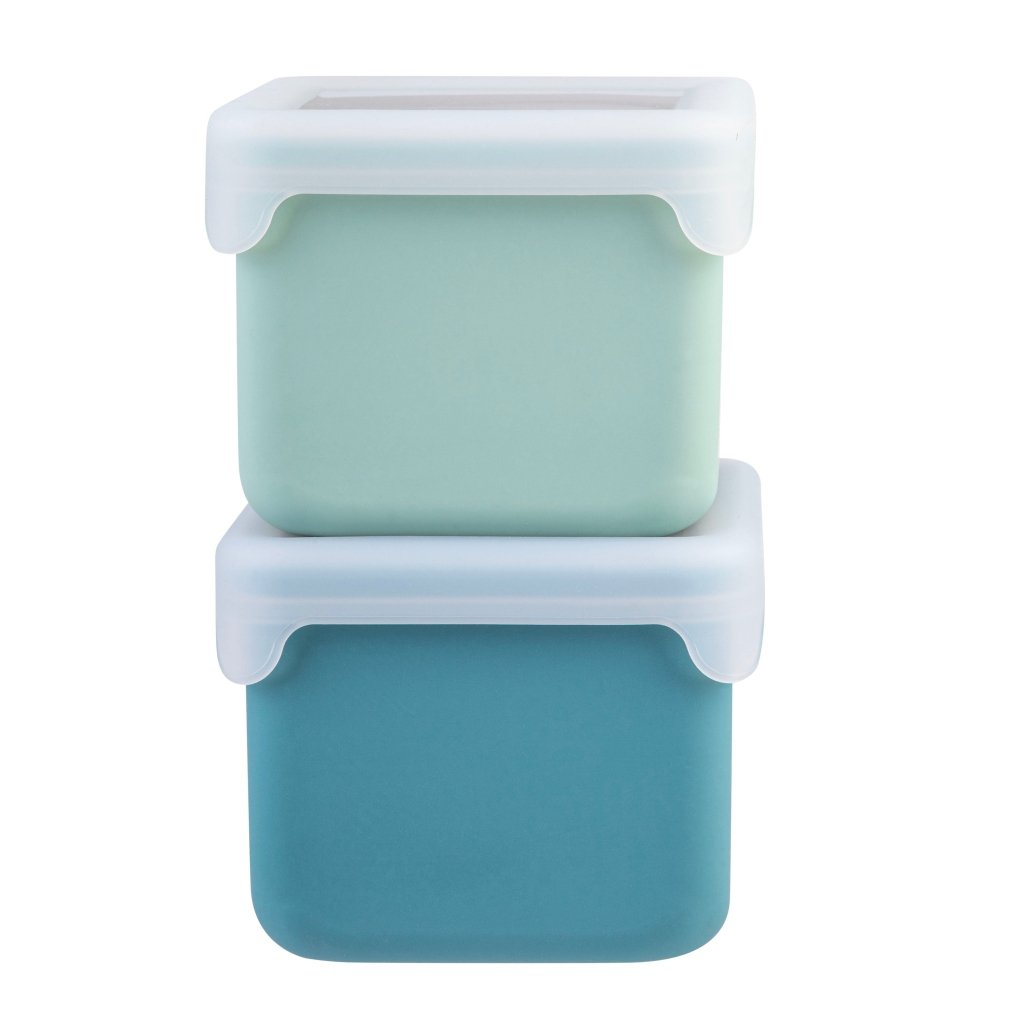 Melii Silicone Snack Containers - Blue - Prepp'd Kids - Melii