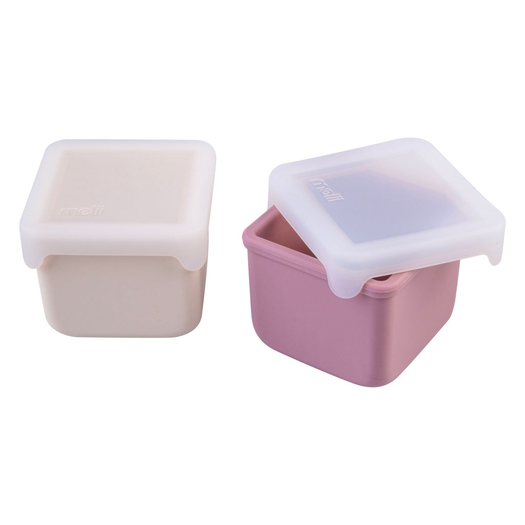 Melii Silicone Snack Containers - Pink - Prepp'd Kids - Melii