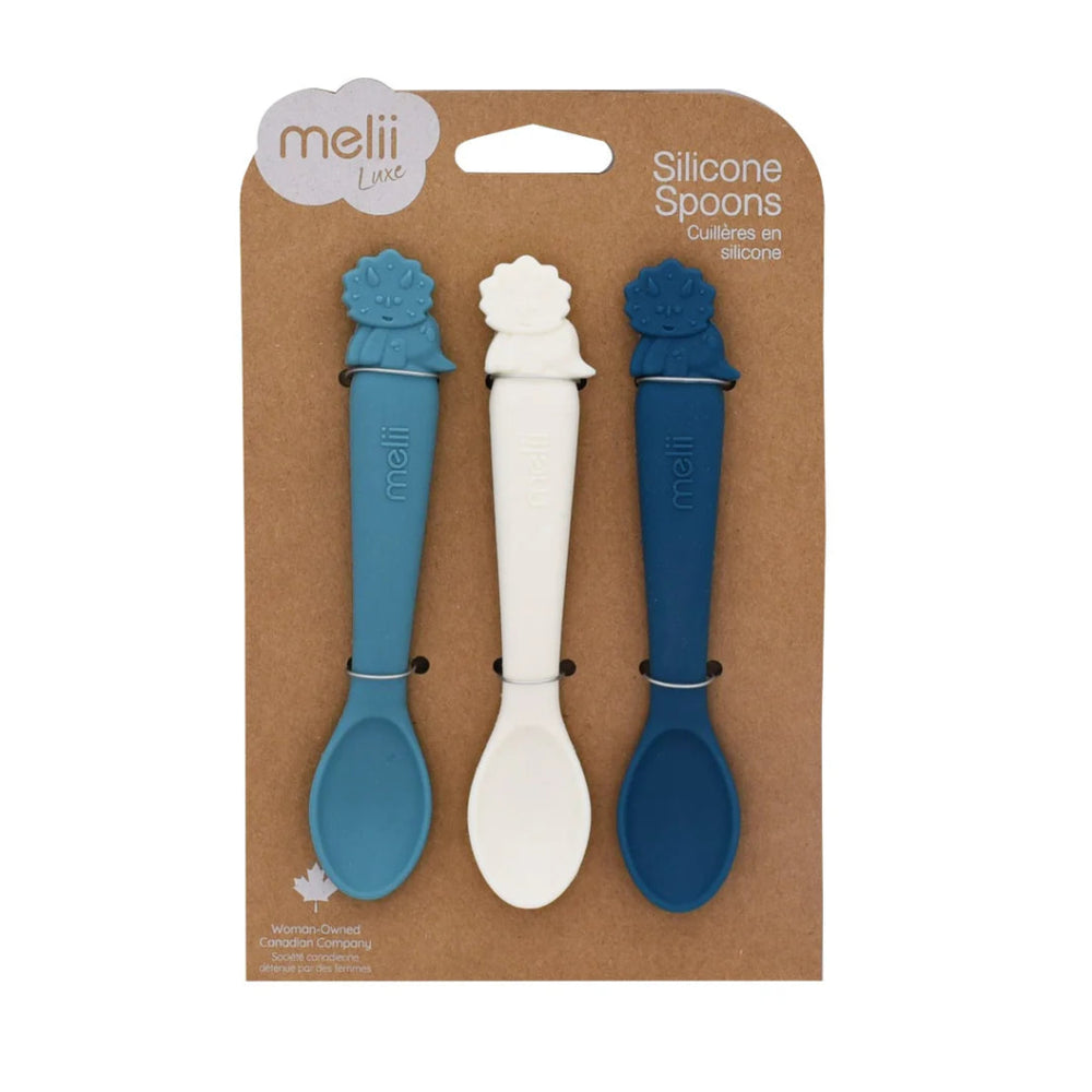 Melii Silicone Spoon Set (3 Pack) - Dinosaur - Prepp'd Kids - Melii