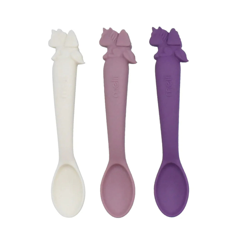 Melii Silicone Spoon Set (3 Pack) - Unicorn - Prepp'd Kids - Melii