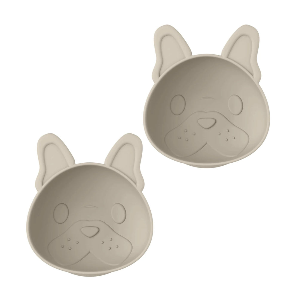 Melii Silicone Suction Bowl (2 Pack) - Bulldog - Prepp'd Kids - Melii