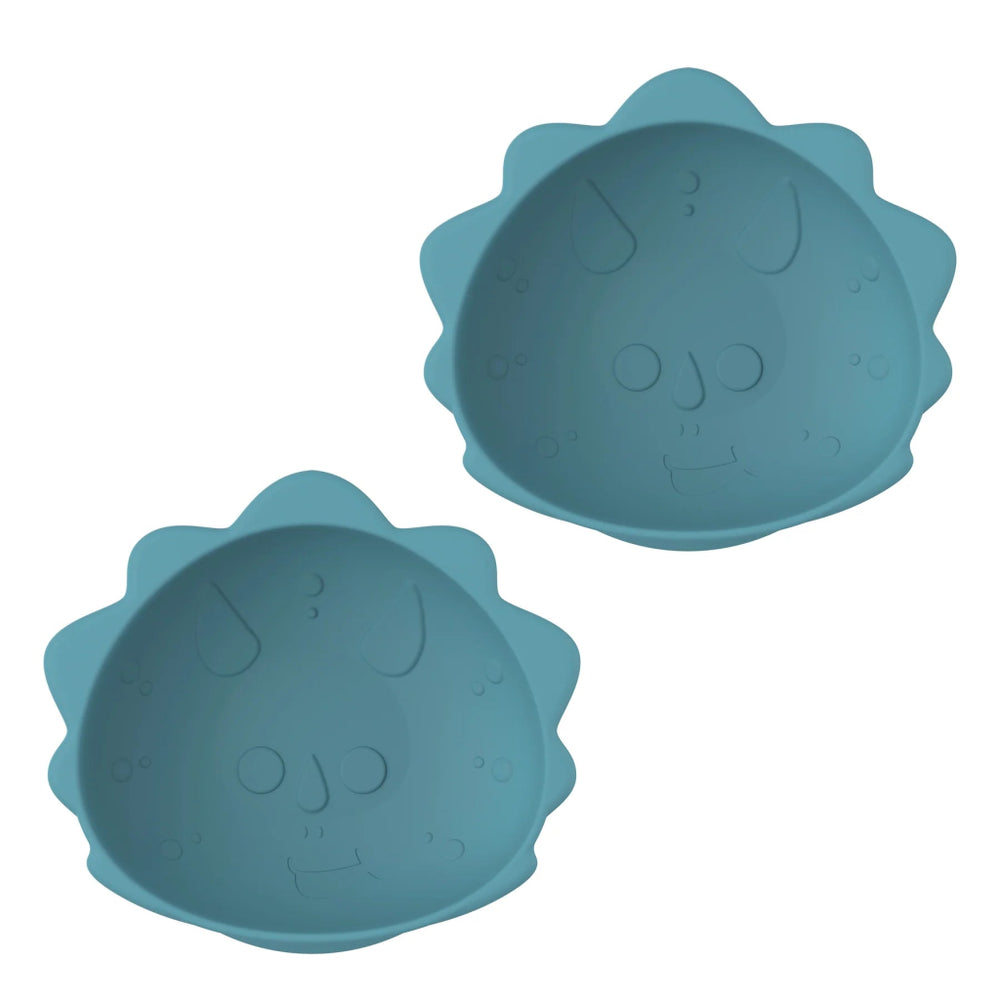 Melii Silicone Suction Bowl (2 Pack) - Dinosaur - Prepp'd Kids - Melii