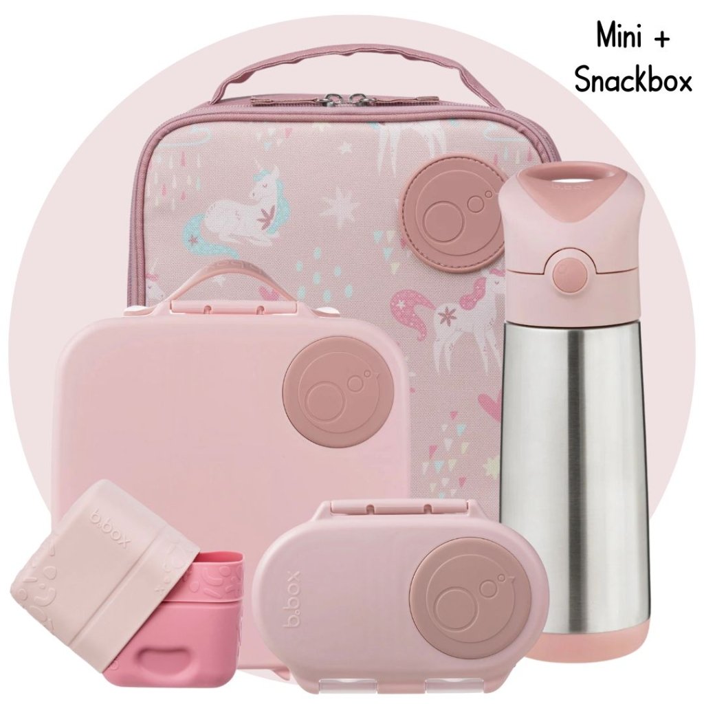 Mini+Snack Bundle - Blush/Unicorn - Prepp'd Kids - B.box