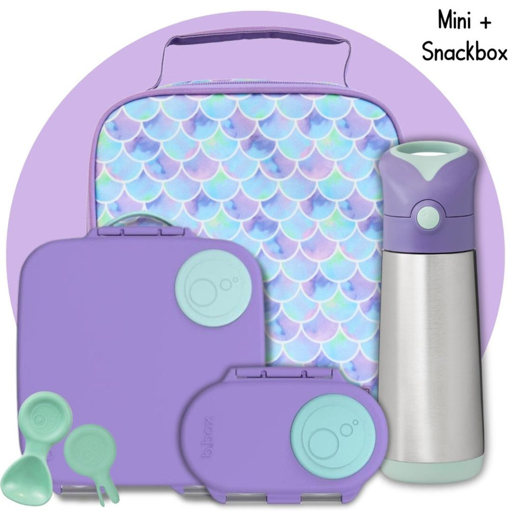 Mini+Snack Bundle - Lilac/Mermaid - Prepp'd Kids - B.box