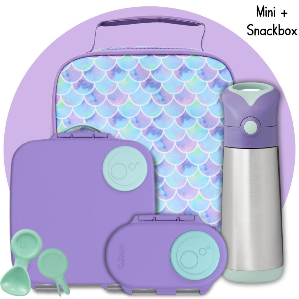 Mini+Snack Bundle - Lilac/Mermaid - Prepp'd Kids - B.box