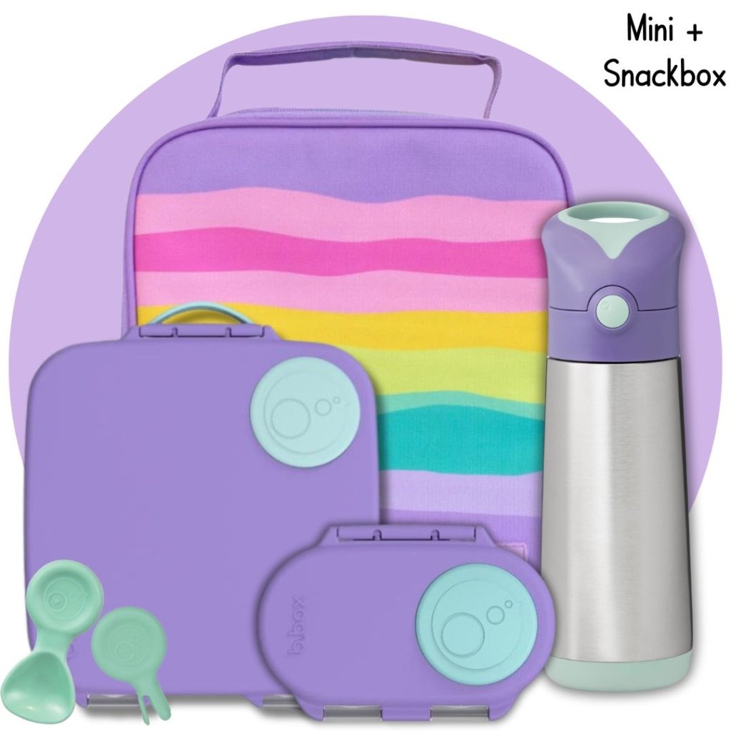 Mini+Snack Bundle - Lilac/Sunset - Prepp'd Kids - B.box