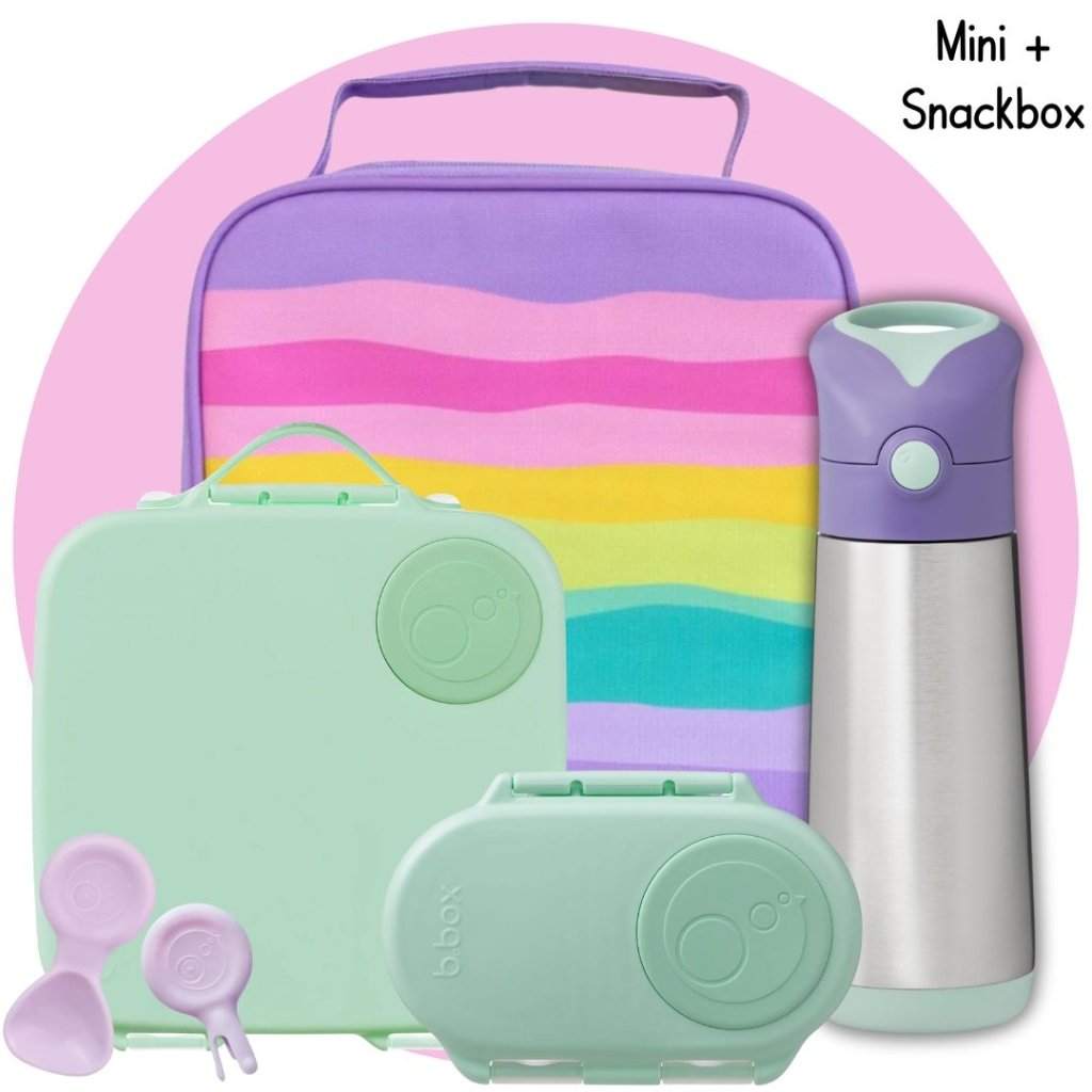 Mini+Snack Bundle - Mint/Sunset - Prepp'd Kids - B.box