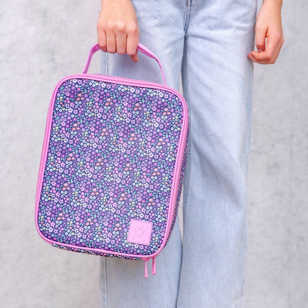 MontiiCo Insulated Lunch Bag - Meadow (New 1cm Larger Size) - Prepp'd Kids - MontiiCo