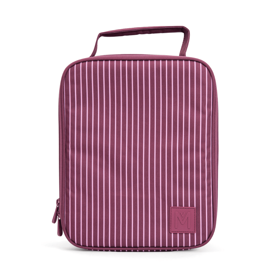 MontiiCo Insulated Lunch Bag - Ruby Stripe - Prepp'd Kids - MontiiCo