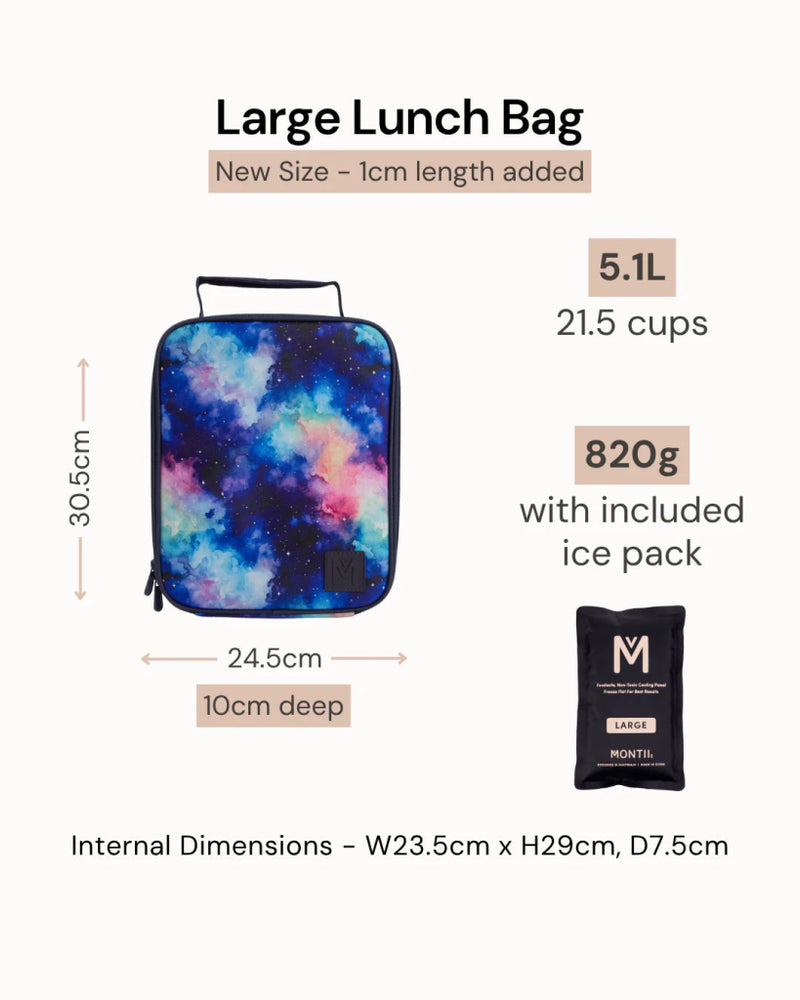 
                  
                    MontiiCo Insulated Lunch Bag - Starlight (New 1cm Larger Size) - Prepp'd Kids - MontiiCo
                  
                