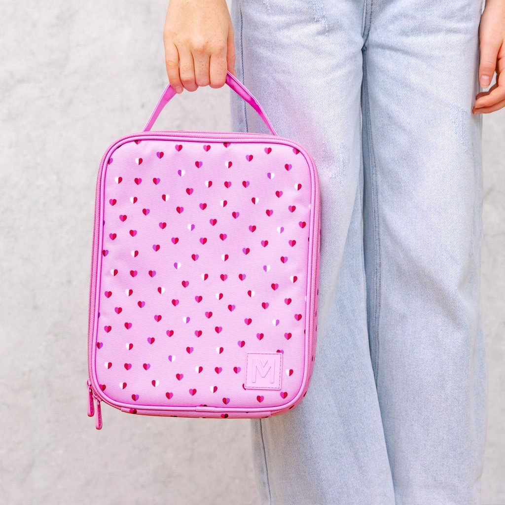 MontiiCo Insulated Lunch Bag - Sweetheart (New 1cm Larger Size) - Prepp'd Kids - MontiiCo