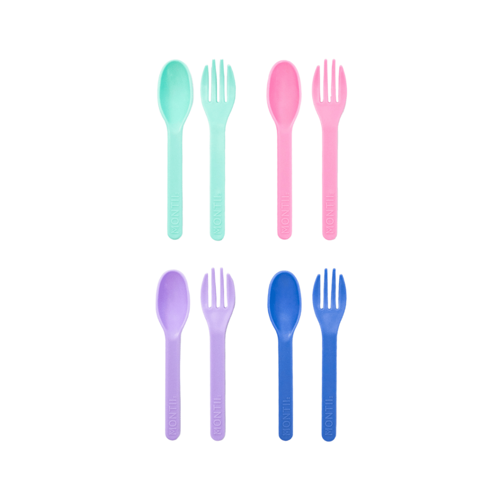 MontiiCo Out & About Cutlery Set - Pastel - Prepp'd Kids - MontiiCo