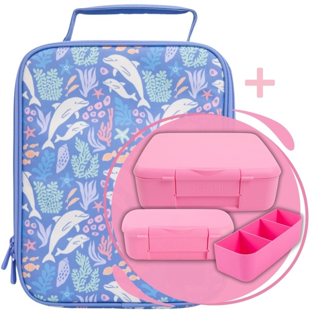 MontiiCo Ultimate Lunch Bundle - Dolphin+Floss - Prepp'd Kids - MontiiCo