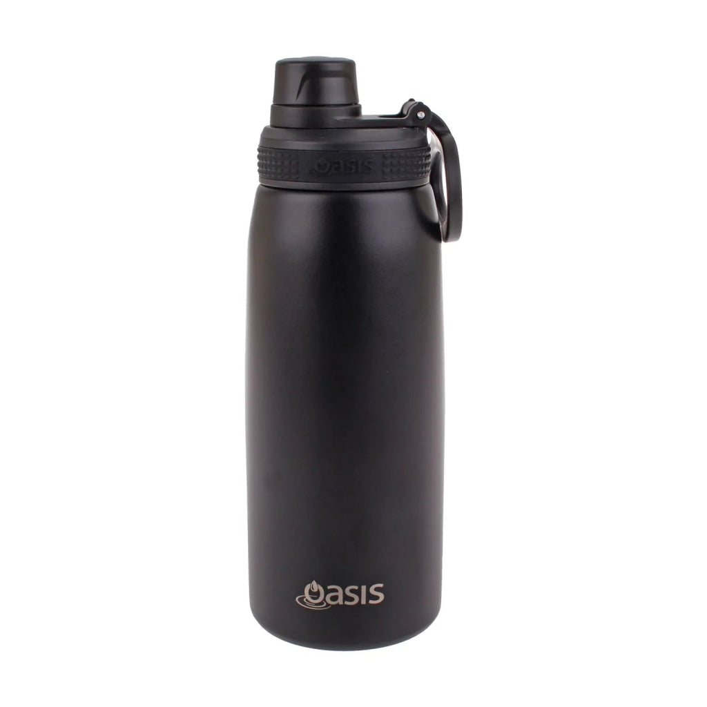 Oasis Insulated 780ml Drink Bottle - Black - Prepp'd Kids - Oasis