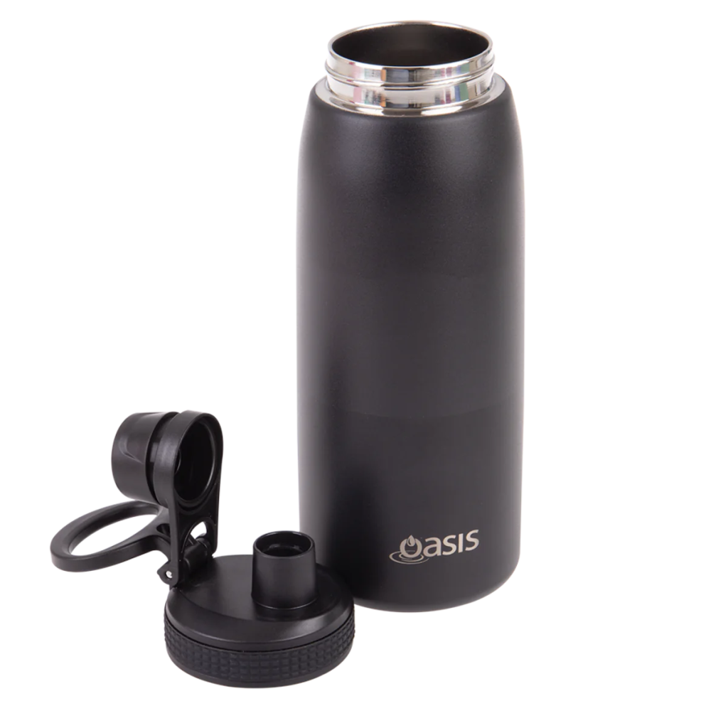 Oasis Insulated 780ml Drink Bottle - Black - Prepp'd Kids - Oasis