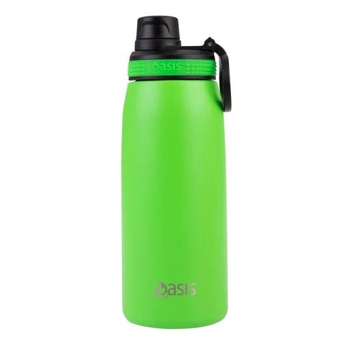 Oasis Insulated 780ml Drink Bottle - Neon Green - Prepp'd Kids - Oasis