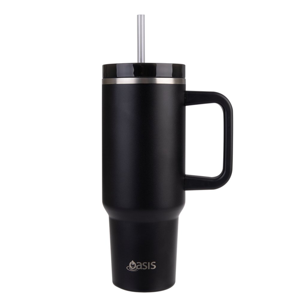 Oasis Insulated Commuter Travel Tumbler (1.2L) - Black - Prepp'd Kids - Oasis