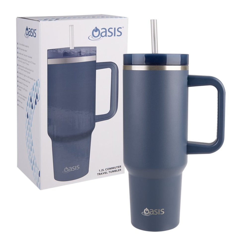 
                      
                        Oasis Insulated Commuter Travel Tumbler (1.2L) - Indigo - Prepp'd Kids - Oasis
                      
                    