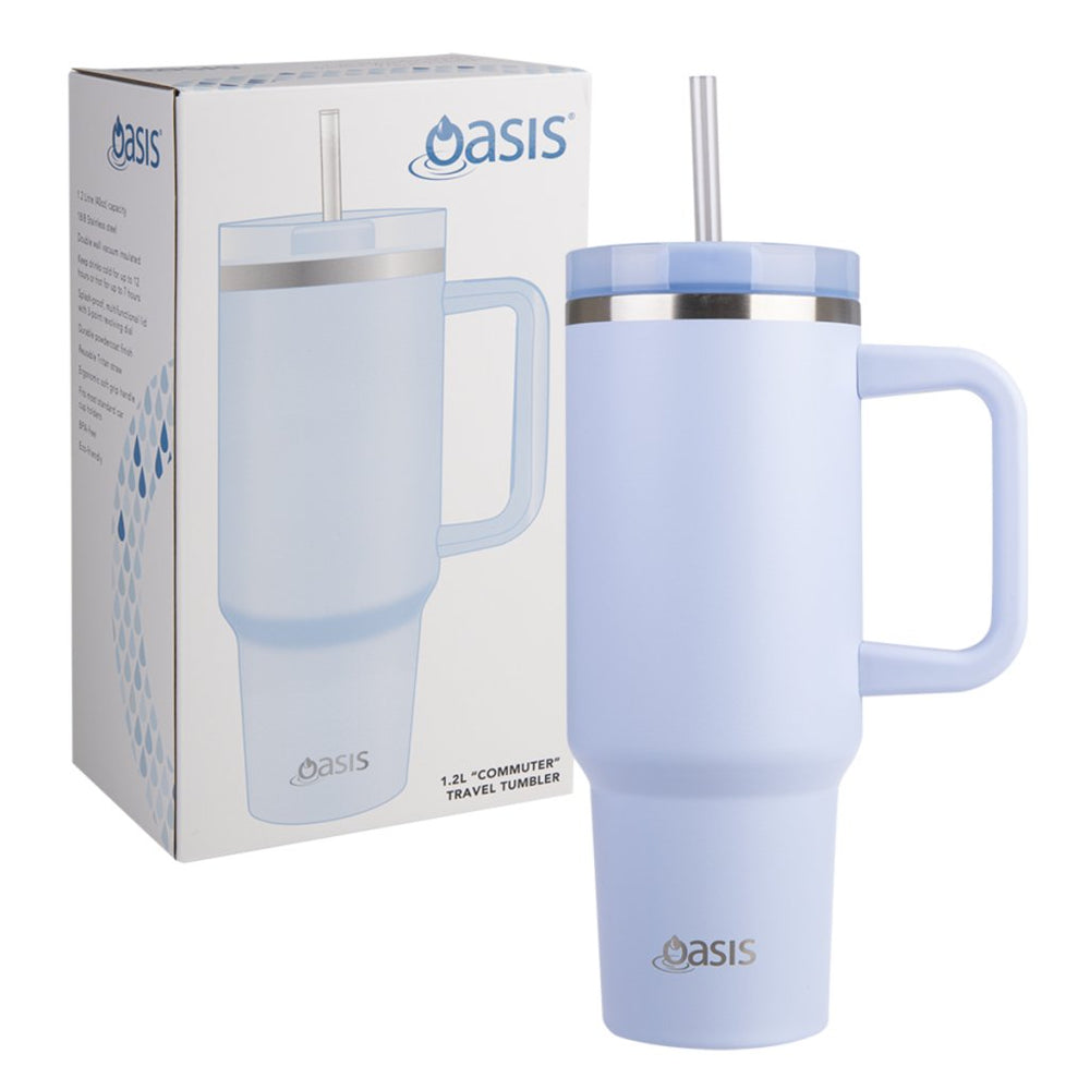 
                      
                        Oasis Insulated Commuter Travel Tumbler (1.2L) - Periwinkle Blue - Prepp'd Kids - Oasis
                      
                    