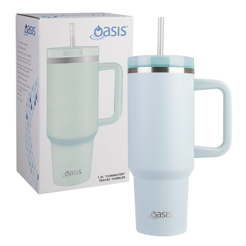 
                      
                        Oasis Insulated Commuter Travel Tumbler (1.2L) - Sea Mist Green - Prepp'd Kids - Oasis
                      
                    