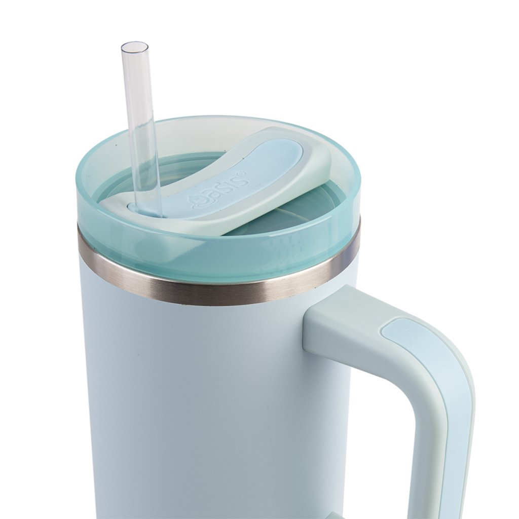 Oasis Insulated Commuter Travel Tumbler (1.2L) - Sea Mist Green - Prepp'd Kids - Oasis