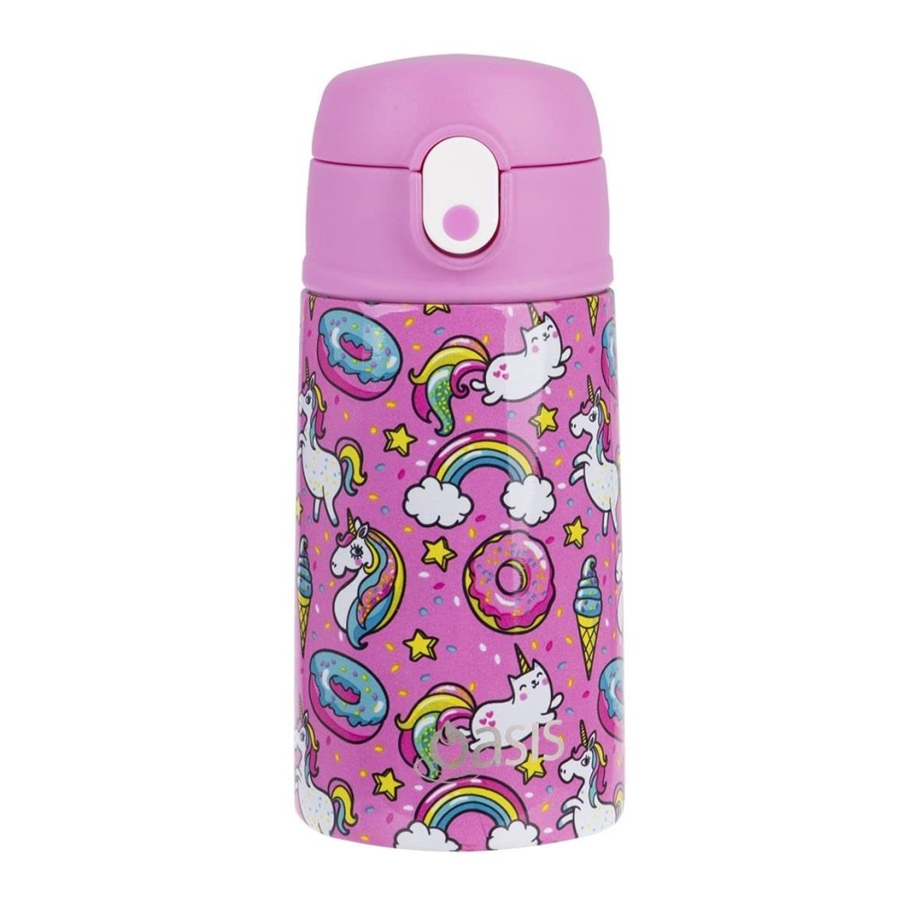 Oasis Insulated Drink Bottle - Unicorn (400ml) - Prepp'd Kids - Oasis