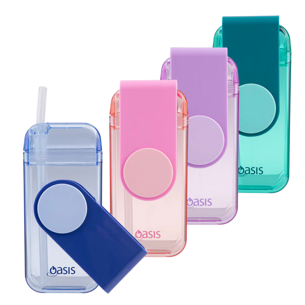 Oasis Reusable Juice Box - Blue - Prepp'd Kids - Oasis