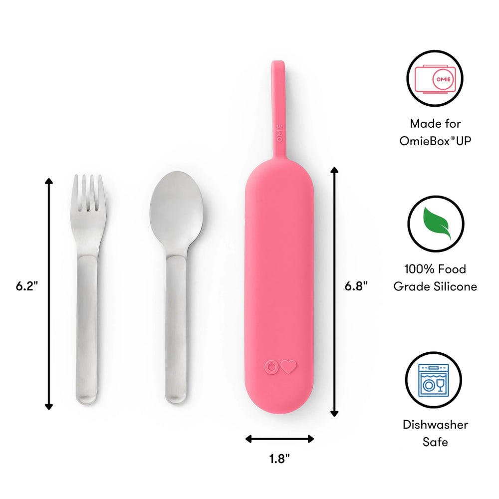 
                  
                    Omie Box UP S/S Cutlery Pod - Blush - Prepp'd Kids - OmieBox
                  
                